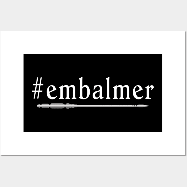 Embalmer with Trocar Mortician Embalming Tool Wall Art by Graveyard Gossip